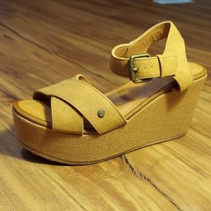 Volcom Stone Platform Wedge Sandals